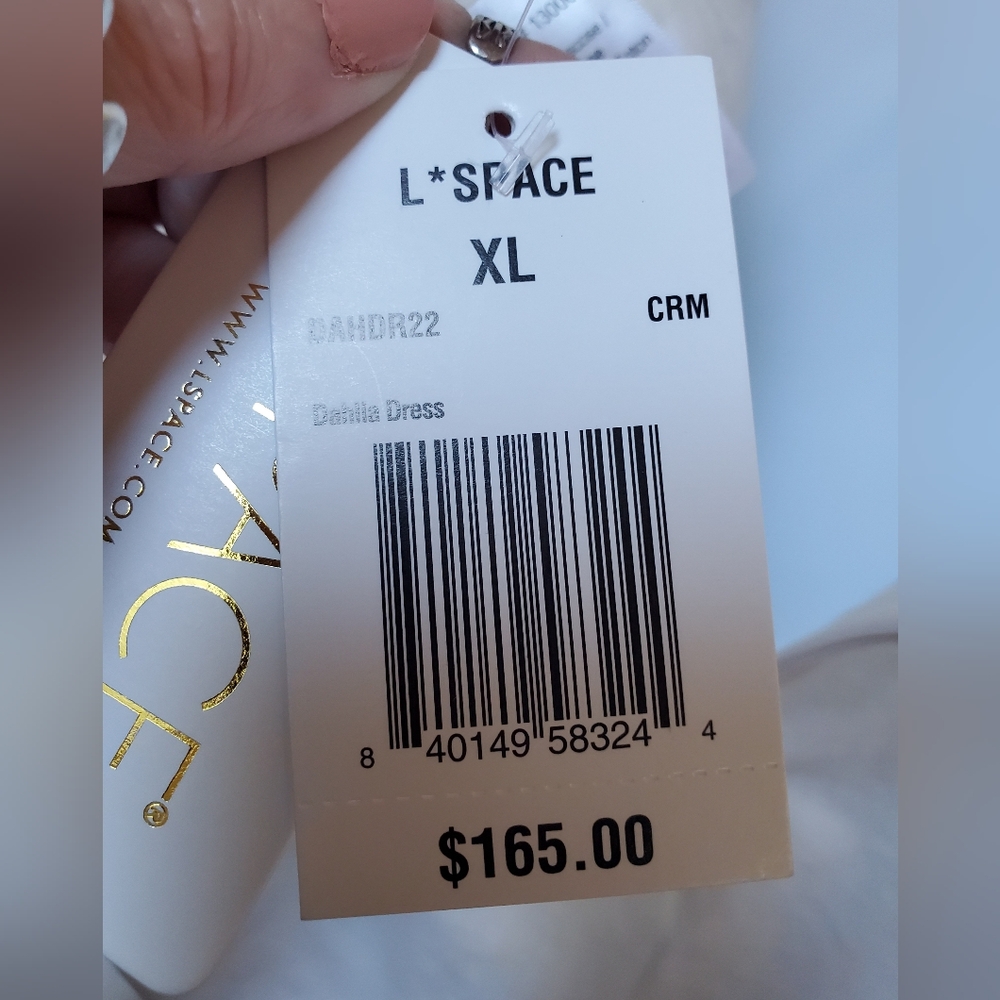 NWT L Space Dahlia Dress in Cream White XL - Picture 15 of 16